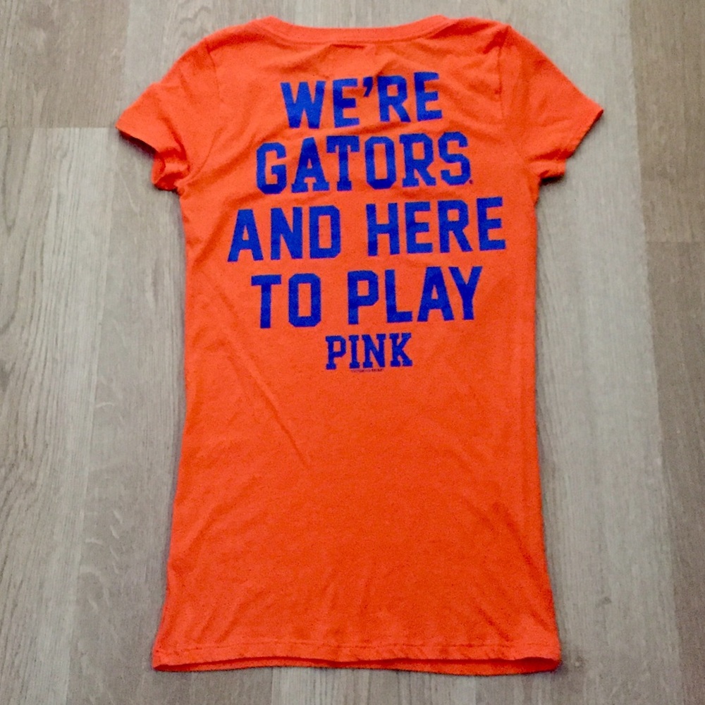 NWOT Pink VS Gators Orange/Blue T-Shirt, Size XS - Picture 4 of 5